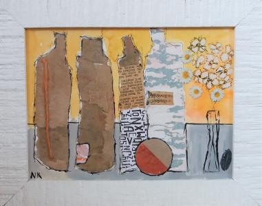 Bouteilles aux marguerites, de Germain Henneka The Art Cycle