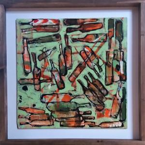 Bouteilles en vert, de Germain Henneka The Art Cycle