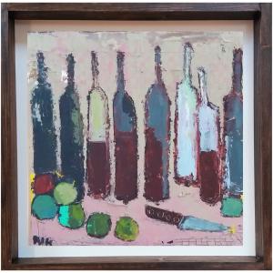Huit bouteilles et un couteau, de Germain Henneka The Art Cycle