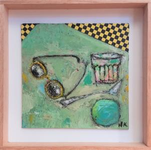 Lunettes et dallage jaune et noir, de Germain Henneka The Art Cycle