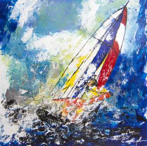 Voiles en mer, de Gil Lachapelle The Art Cycle
