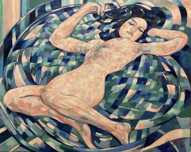 Le jet d eau, de Harry Boudchicha The Art Cycle