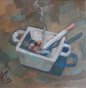 Cigarette, de Harry Boudchicha The Art Cycle