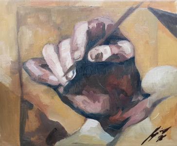 Etude de main Ingres, de Harry Boudchicha The Art Cycle
