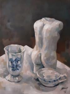 Le buste et porcelaine, de Harry Boudchicha The Art Cycle