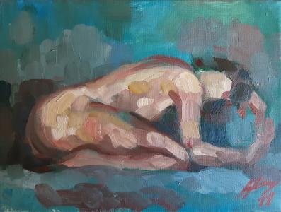Petite étude nu 3, de Harry Boudchicha The Art Cycle