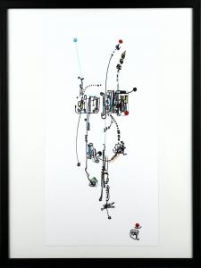 Géo glyphe n5, de Isabelle Dominjon The Art Cycle