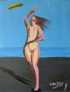 La joueuse de frisbee, de Jerome Dufay The Art Cycle