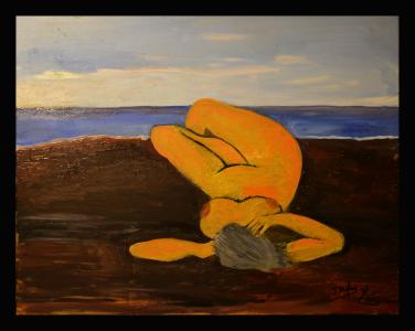 Nu au coucher de soleil, de Jerome Dufay The Art Cycle