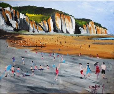 Pourville sur Mer la plage Ouest, de Jerome Dufay The Art Cycle