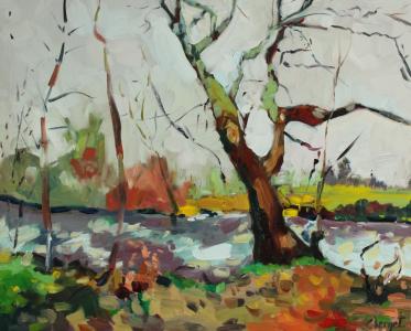 Cet arbre au bord de l eau, de Linda Clerget The Art Cycle