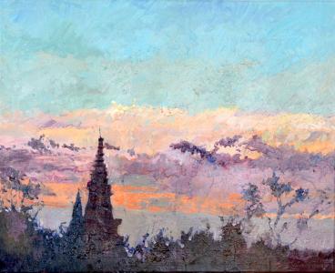 Coucher de Soleil à la Rochelle, de Linda Clerget The Art Cycle