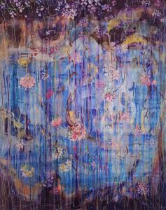 Rêve bleu spatial, de Linda Clerget The Art Cycle
