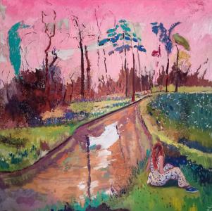 Sous un ciel rose, de Linda Clerget The Art Cycle