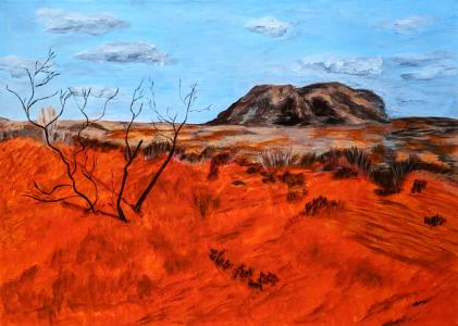 Roche dans le désert, de Marie Paule Demarquez The Art Cycle