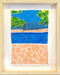 Chaise longue au bord de la piscine, de Mathilde Mejanes The Art Cycle