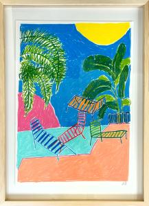 Conversation au bord de la piscine, de Mathilde Mejanes The Art Cycle
