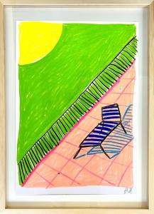 Chaise longue au soleil, de Mathilde Mejanes The Art Cycle