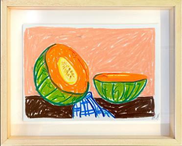 Melons au marché d Aups, de Mathilde Mejanes The Art Cycle