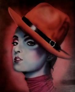Femme au chapeau, de Michel Ruelle The Art Cycle