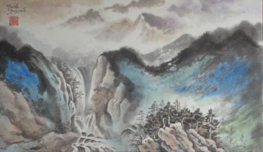 Panorama bleu vert, de Muriel Besnard The Art Cycle