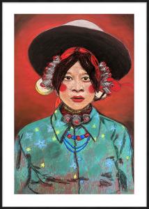 Une fille du Tibet, de Mylène Gandon The Art Cycle