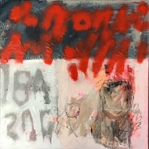 Sans titre rouge, de Monique Mialane The Art Cycle