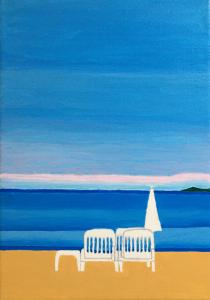Plage des Issambres de jour, de Odile Raoul The Art Cycle