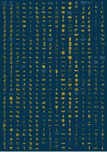 Panneau hiéroglyphes, de Philippe Bouquet The Art Cycle