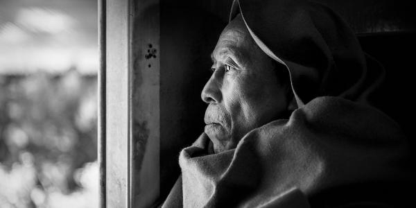 Le moine dans le train, de Pierre Chancy The Art Cycle