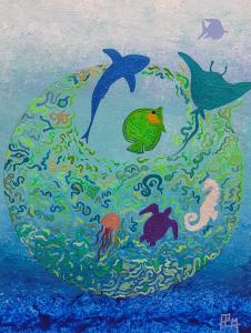 Envol de poissons, de Pascale Lavoillotte Maiga The Art Cycle