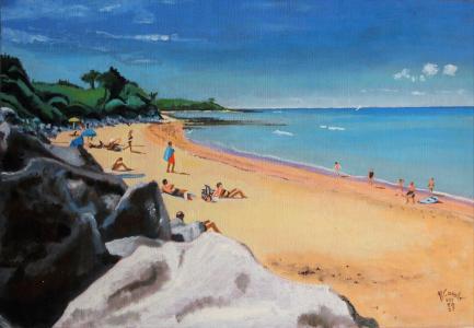 N1173 Oléron plage à la Brée les bains, de Rosine Cavalié The Art Cycle