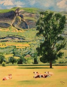 N891 Quiétude dans la plaine, de Rosine Cavalié The Art Cycle