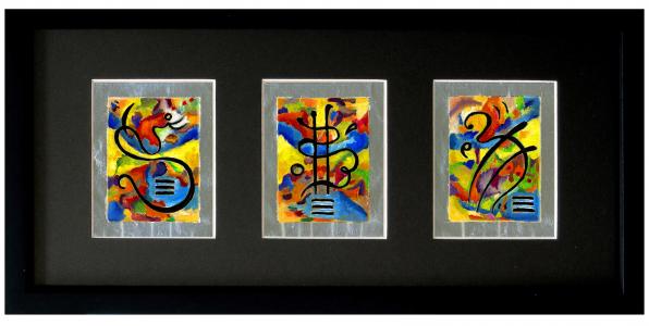 Portes bonheur (triptyque), de Sabine Hartmann The Art Cycle