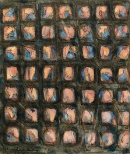 Tetragramme Roses et bleus, de Sylvia Elharar Lemberg The Art Cycle