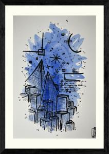 Poème Bleu 45, de Tristan Alexandre The Art Cycle