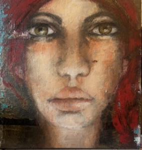 La flamboyante elle se perd dans sa coiffe, de Valerie  Dorelle The Art Cycle