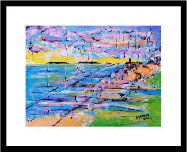 Bretagne Ploumanach abstrait, de Wabyanko . The Art Cycle