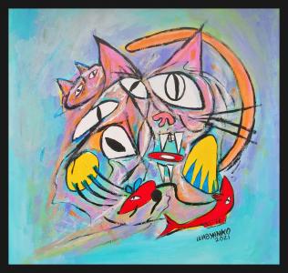 Chat chasseur, de Wabyanko . The Art Cycle