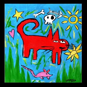Chat rouge Printemps, de Wabyanko . The Art Cycle