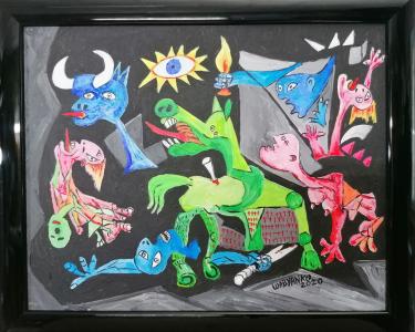 Guernica en couleurs hommage à Picasso, de Wabyanko . The Art Cycle