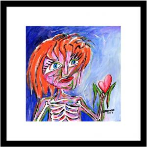 La dame avec la fleur en forme de coeur, de Wabyanko . The Art Cycle