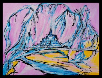 Mont Saint Michel abstrait, de Wabyanko . The Art Cycle