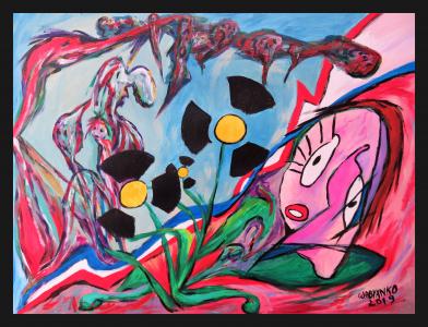 Nuclear flower girl, de Wabyanko . The Art Cycle