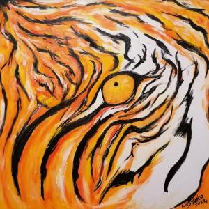 Oeil du Tigre, de Wabyanko . The Art Cycle
