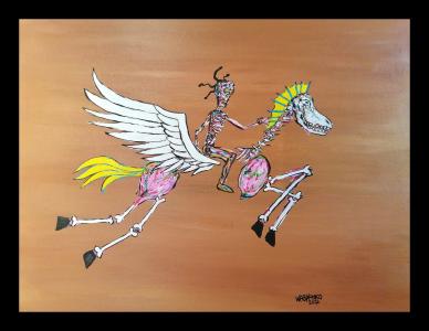 Riding Pegasus, de Wabyanko . The Art Cycle