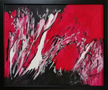 Rouge abstrait, de Wabyanko . The Art Cycle