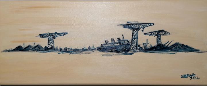 Saint Nazaire Port, de Wabyanko . The Art Cycle