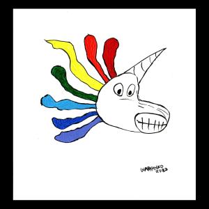 Tête de Licorne, de Wabyanko . The Art Cycle