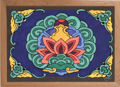 Dancheong Fleurs de Lotus, de Marie Pelegrin The Art Cycle
